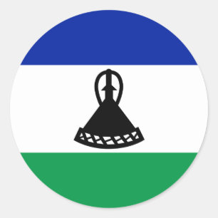 Mosotho Flag, Flag of Lesotho Classic Round Sticker