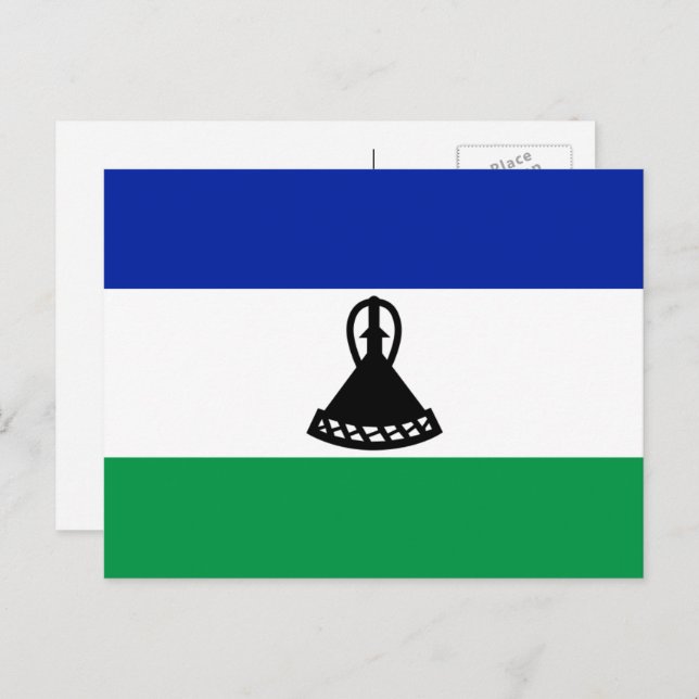 Mosotho Flag, Flag of Lesotho Postcard (Front/Back)
