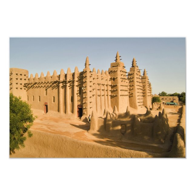 Mosque at Djenne, a classic example of Photo Print (Front)