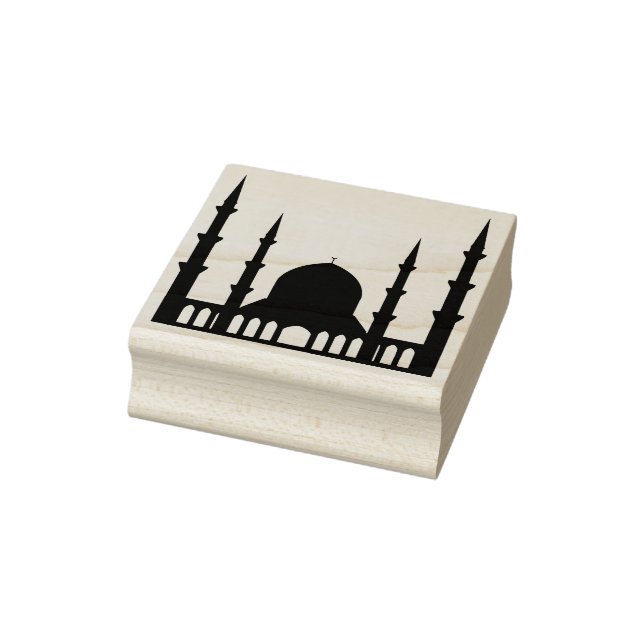 mosque building art stamp  (Stamp)
