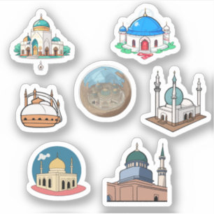 Mosque Cartoon Stickers