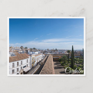 Mosque-Cathedral of Cordoba from above in Spain Postcard