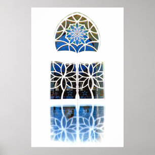 Mosque Foyer Window 1 white Poster
