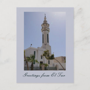 Mosque in El Tur, Sinai, Egypt Postcard