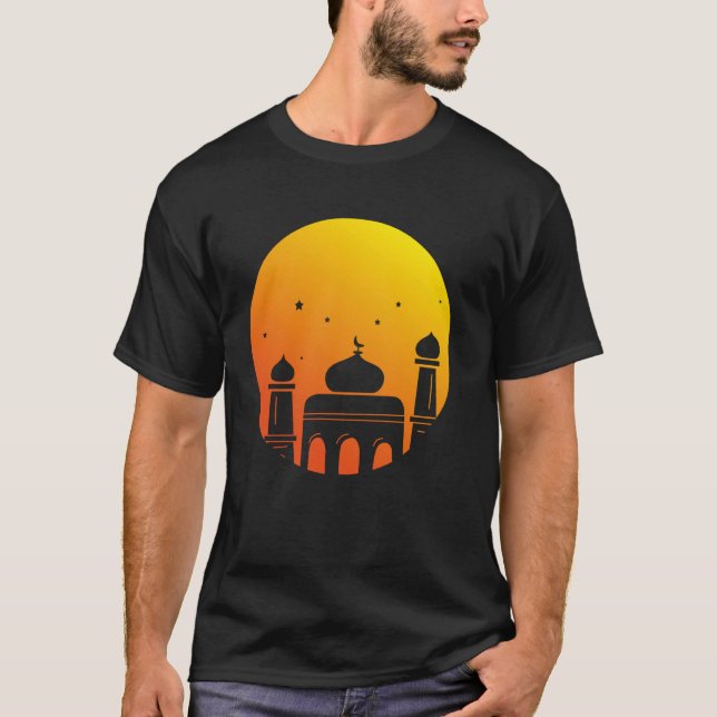 Mosque Islamic Art Ramadan Eid Design For Muslims T-Shirt (Front)