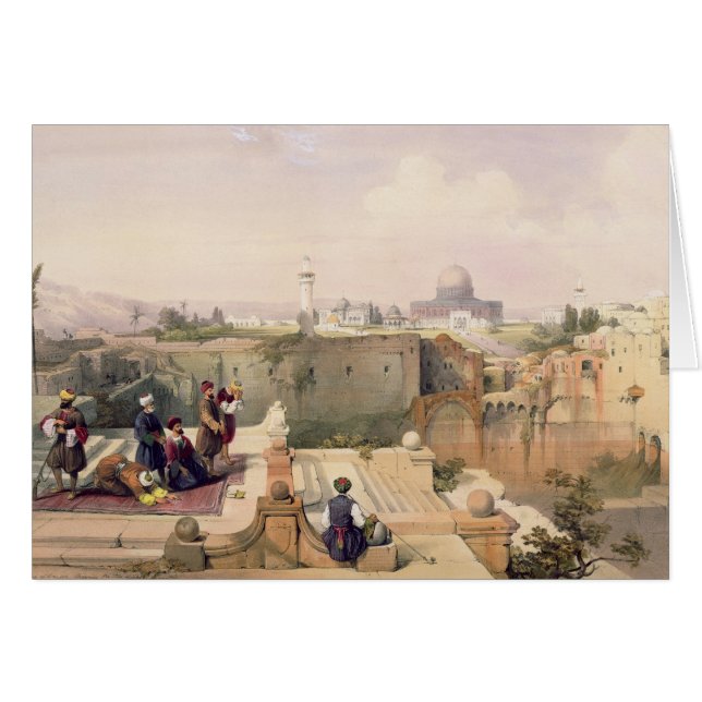 Mosque of Omar showing the Site of the Temple (Front Horizontal)