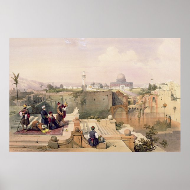 Mosque of Omar showing the Site of the Temple Poster (Front)