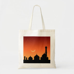 Mosque Silhouette Evening Sky - Budget Tote