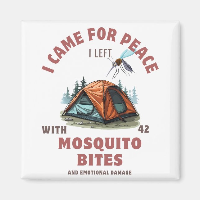Mosquito Bites & Emotional Damage – Camping  Magnet (Front)