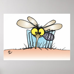 Mosquito Biting An Arm Poster