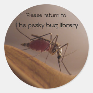 Mosquito Bookplate ~ sticker