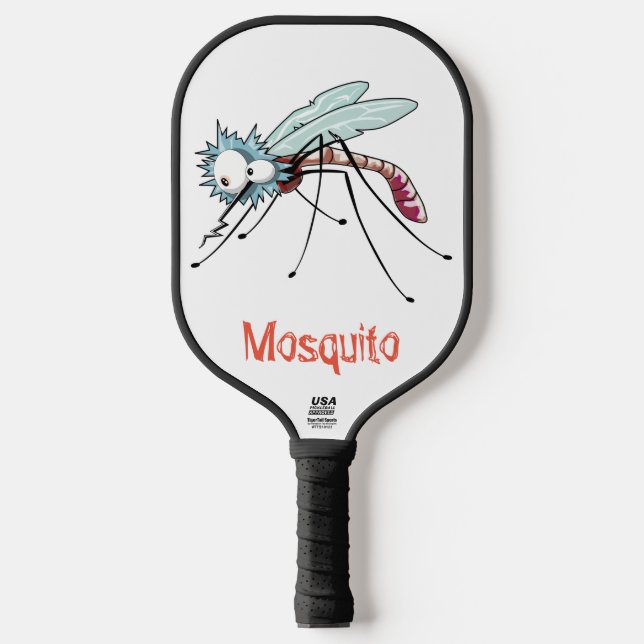 Mosquito cartoon pickleball paddle (Front)