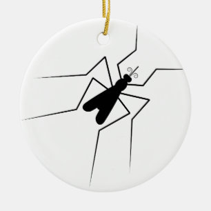 Mosquito Ceramic Ornament