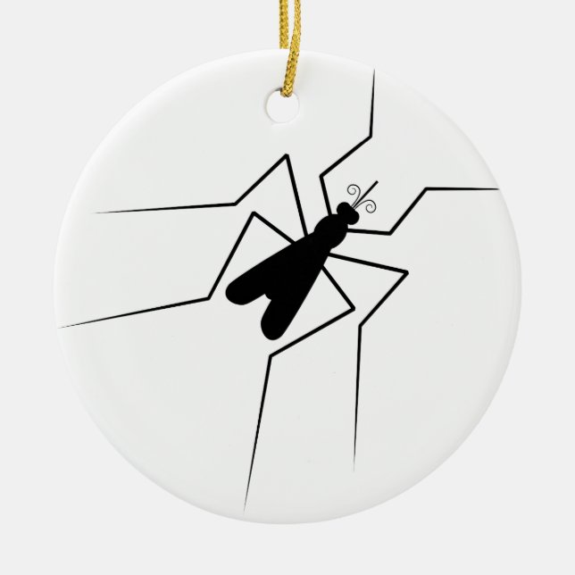 Mosquito Ceramic Ornament (Front)