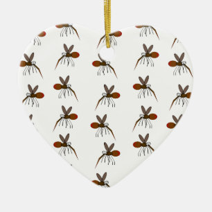 Mosquito Ceramic Tree Decoration