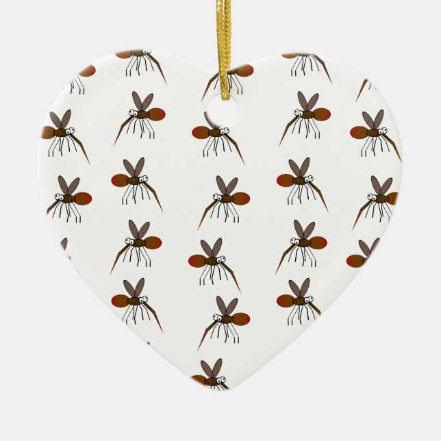 Mosquito Ceramic Tree Decoration (Front)