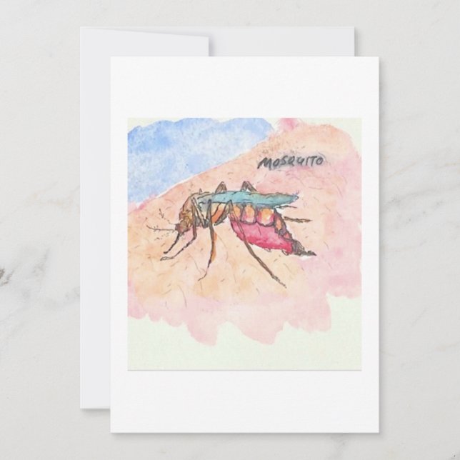Mosquito Greeting Card (Front)