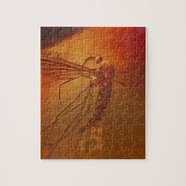 MOSQUITO IN AMBER JIGSAW PUZZLE (Vertical)