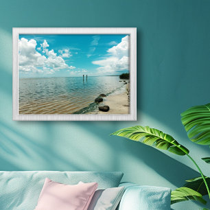 Mosquito Lagoon Florida Water Blue Sky Photo Print