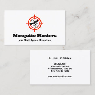 Mosquito Pest Control Target Logo Business Card