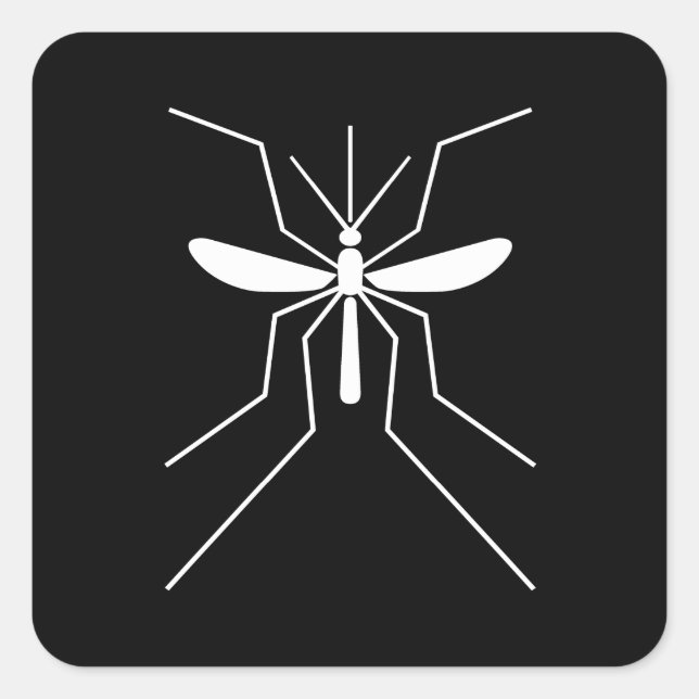 Mosquito Square Sticker (Front)
