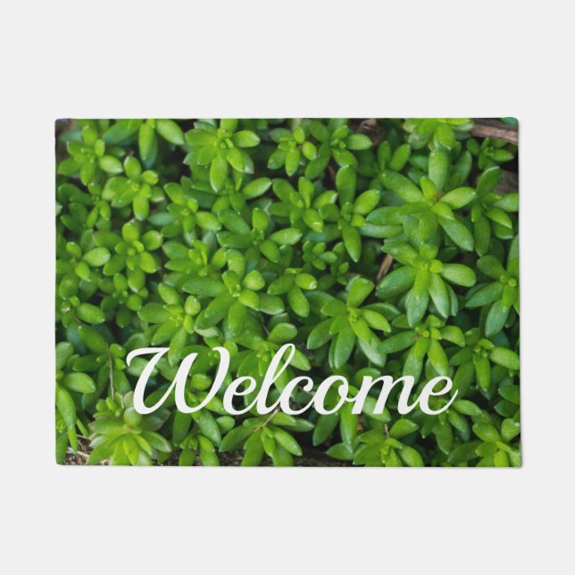 Moss Abstract Welcome Doormat (Front)