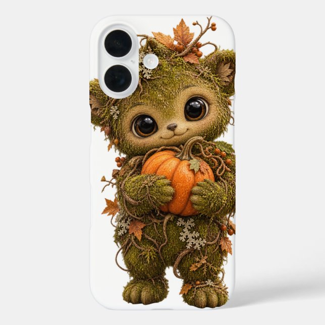 Moss Forest Bear Phone Case (Back)
