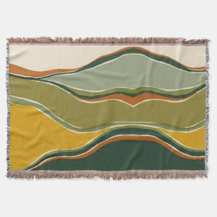 Moss Forest Rust Blanket – Vintage Screen Print