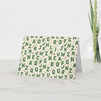 Moss Garden Artisan Alphabet Card