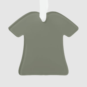 Moss Green Acrylic Tee Ornament – Customisable