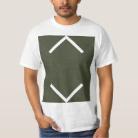 Moss Green Arrows Graphic T-Shirt