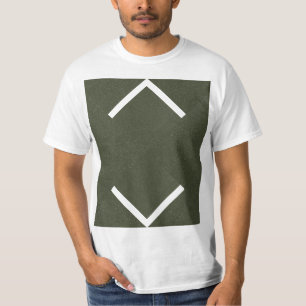 Moss Green Arrows Graphic T-Shirt