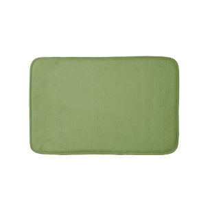 Moss Green Background Colour Decor Customise this Bath Mat