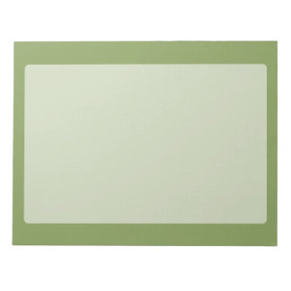 Moss Green Background Solid Colour Customise this Notepad