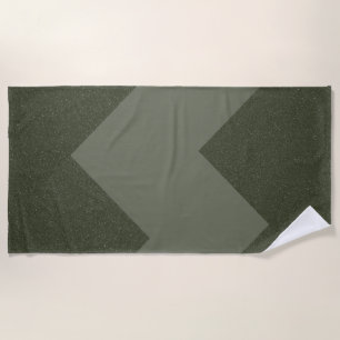 Moss Green Beach Towel   Custom Logo Option