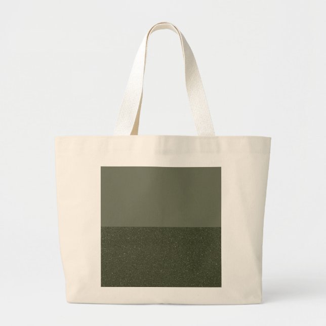 Moss Green Block Tote Bag – Horizontal Edition (Front)