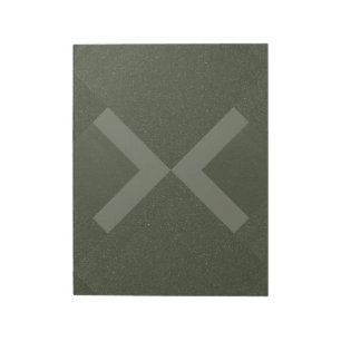 Moss Green Bold Crossover Notepad – Customisable