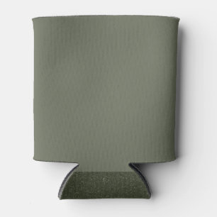 Moss Green Can Cooler with Textured Base