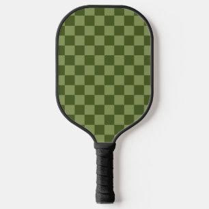 Moss Green Chequerboard Pickleball Paddle