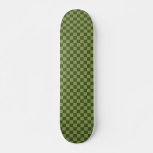 Moss Green Chequerboard Skateboard