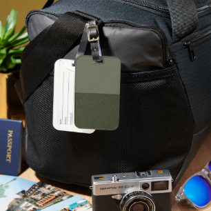 Moss Green Colorblock Tag