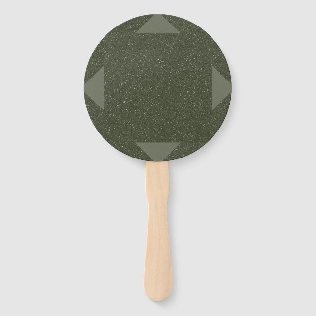 Moss Green Corner Accent Custom Fans (Front)