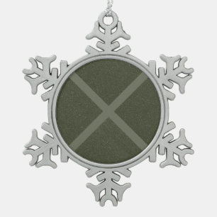 Moss Green Cross Ornament – Customisable