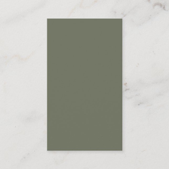 Moss Green Custom Enclosure Card (Front)