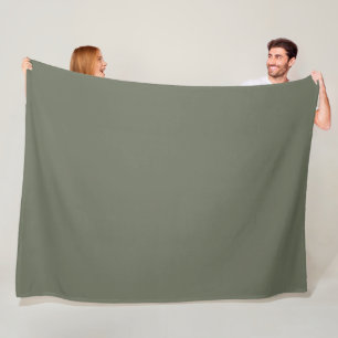Moss Green Custom Fleece Blanket – Customisable