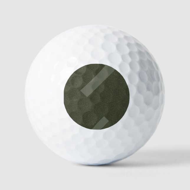Moss Green Custom Golf Balls (Set of 3) (Front)
