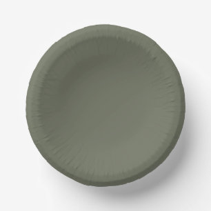 Moss Green Custom Paper Plate