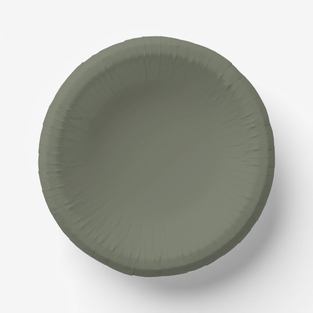 Moss Green Custom Paper Plate (Front)
