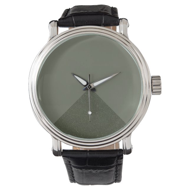 Moss Green Custom Triangle Watch (Front)