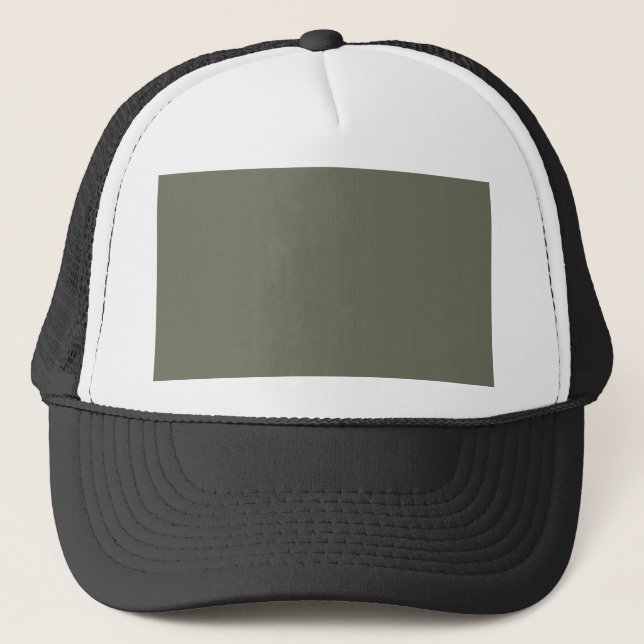Moss Green Custom Trucker Hat (Front)